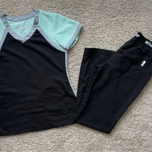 Grey’s Anatomy Active Tri-Color V-neck Scrubs by Barco